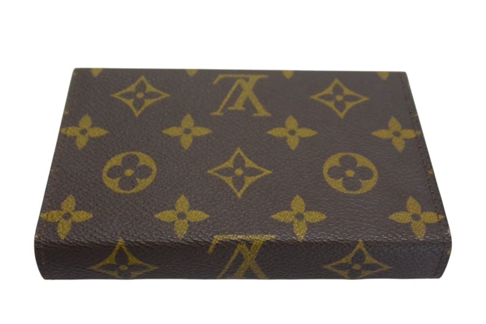 LOUIS VUITTON ルイヴィトン トランプ付きカードケース モノグラムキャンバス M58648 ブラウン ゴールド金具 美品 中古 4b003430
