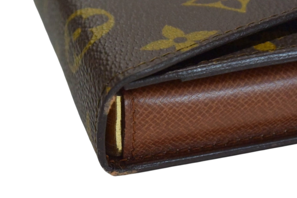 LOUIS VUITTON ルイヴィトン トランプ付きカードケース モノグラムキャンバス M58648 ブラウン ゴールド金具 美品 中古 4b003430