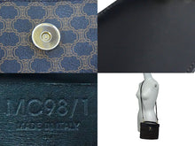 画像をギャラリービューアに読み込む, CELINE セリーヌ ハンドバッグ ミニバッグ ショルダーバッグ バニティ マカダム柄 レザー ブラック ブラウン 美品 中古 4b003432