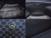 画像をギャラリービューアに読み込む, CELINE セリーヌ マカダム柄 ハンドバッグ ブラック ブラウン ミニボストン ロゴ PVC レザー MC96 ゴールド金具 鞄 美品 中古 4b003443
