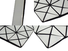 画像をギャラリービューアに読み込む, BAOBAO ISSEY MIYAKE バオバオイッセイミヤケ ロックマットトートバッグ BB55-AG053 ポリエステル PVC ホワイト 美品 中古 4b003447