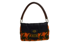 MIUMIU One Shoulder Bag Handbag 2way Leather Wool Black Multicolor Gold Hardware Good Condition Used 4b003450