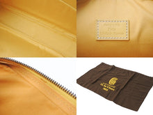 Load image into Gallery viewer, GOYARD ゴヤール ヨナ MM ハンドバッグ ヘリンボーン柄 イエロー ゴヤールディンキャンバス レザー シルバー金具 美品 中古 4b003457