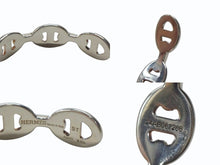 Load image into Gallery viewer, 極美品 HERMES エルメス シェーヌダンクル アンシェネ バングル 重量約17.9g サイズST Ag925刻印 9コマ シルバー925 中古 4b003459