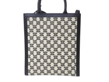 画像をギャラリービューアに読み込む, 極美品 CELINE セリーヌ トートバッグ トリンオフ スモールバーティカルカバ 194352CS8.38NO カーフスキン キャンバス ブラック ホワイト 中古 4b003460