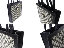 画像をギャラリービューアに読み込む, 極美品 CELINE セリーヌ トートバッグ トリンオフ スモールバーティカルカバ 194352CS8.38NO カーフスキン キャンバス ブラック ホワイト 中古 4b003460