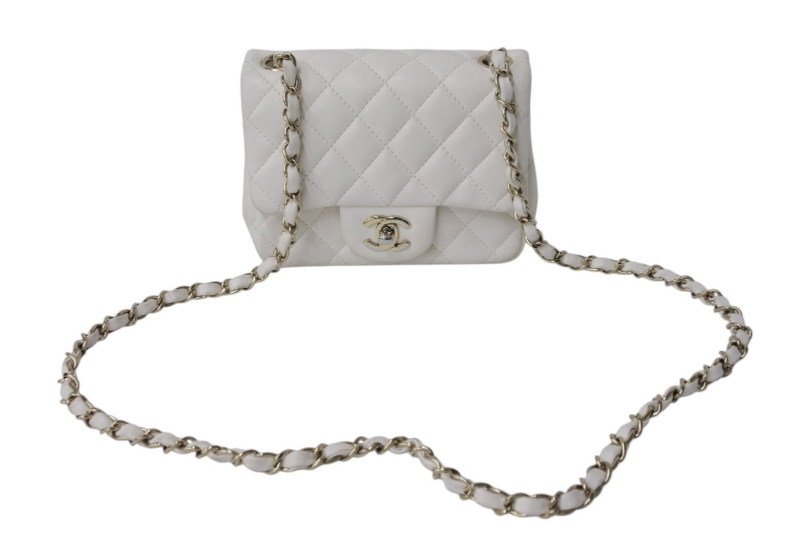 新品未使用　タグ付き　vintage CHANEL グローブ　ホワイト CHANEL シャネル フィンガーレス グローブ 手袋 ココマーク リボン