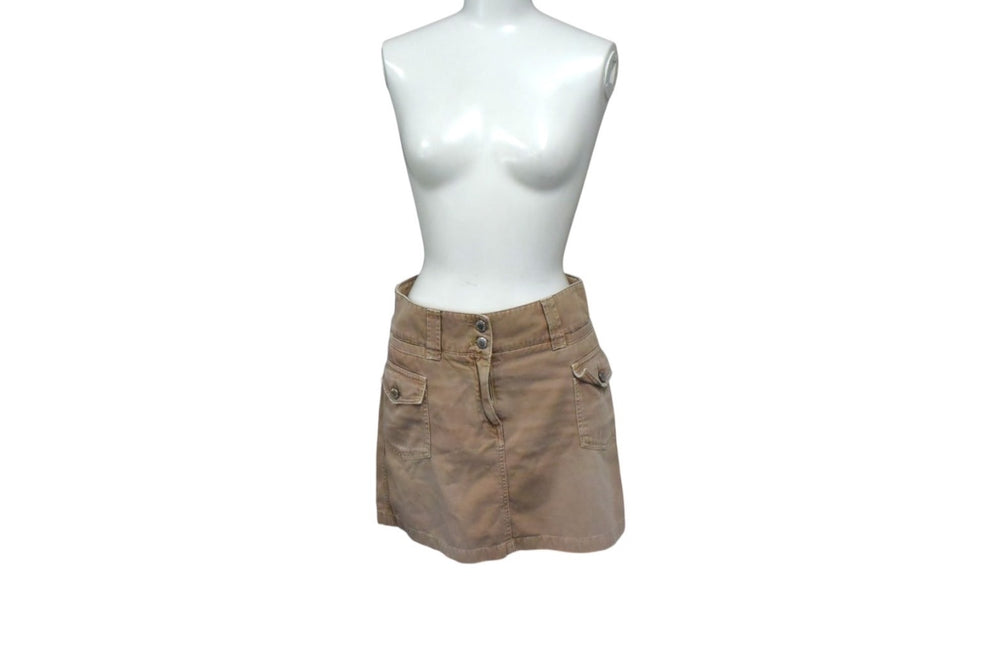 DOLCE&GABBANA Dolce &amp; Gabbana skirt HDK1J/8023, Made in Italy, Cotton, Brown, Size 36, Good condition, Used, 4b003466