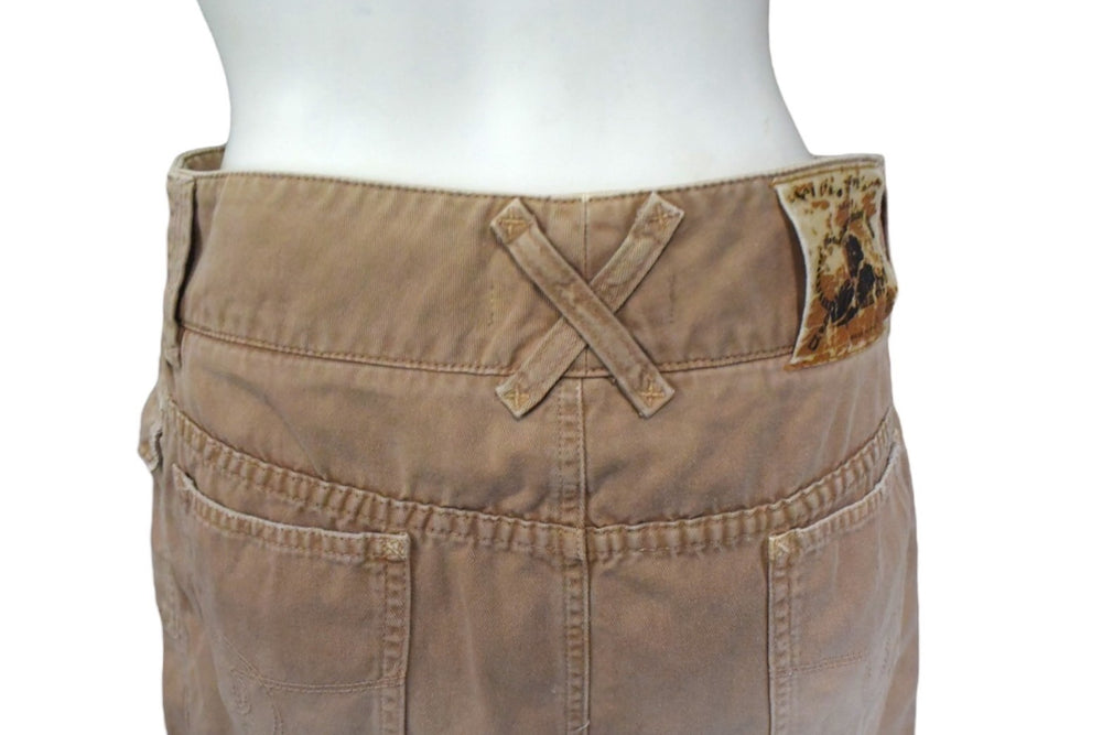 DOLCE&GABBANA Dolce &amp; Gabbana skirt HDK1J/8023, Made in Italy, Cotton, Brown, Size 36, Good condition, Used, 4b003466