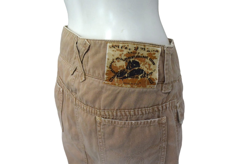 DOLCE&GABBANA Dolce &amp; Gabbana skirt HDK1J/8023, Made in Italy, Cotton, Brown, Size 36, Good condition, Used, 4b003466