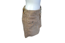 画像をギャラリービューアに読み込む, [USED/中古]DOLCE&amp;GABBANA ドルチェアンドガッバーナ スカート ブラウン コットン 36 HDK1J/8023 シルバー金具 Cランク 中古 4b003466