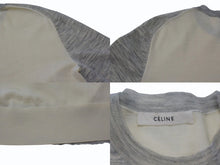 画像をギャラリービューアに読み込む, 極美品 CELINE セリーヌ クルーネック ウール ニット セーター 長袖 イタリア製 23W61/5186 アイボリー グレー サイズXS 中古 4b003468