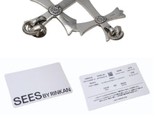 画像をギャラリービューアに読み込む, CHROME HEARTS クロムハーツ ラージCHクロス Wベイル ペンダントトップ チャーム 重量約43.5g STERLING刻印 美品 中古 4b003471