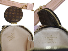 画像をギャラリービューアに読み込む, LOUIS VUITTON ルイヴィトン ミュルティ ポシェット アクセソワール ショルダーバッグ M44840 モノグラム ブラウン ピンク 美品 中古 4b003475