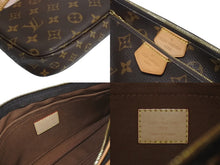 画像をギャラリービューアに読み込む, LOUIS VUITTON ルイヴィトン ミュルティ ポシェット アクセソワール ショルダーバッグ M44840 モノグラム ブラウン ピンク 美品 中古 4b003475