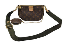 画像をギャラリービューアに読み込む, 極美品 LOUIS VUITTON ルイヴィトン ミュルティポシェット アクセソワール カーキ ショルダーバッグ モノグラム M44813 中古 4b003476