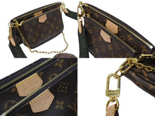 画像をギャラリービューアに読み込む, 極美品 LOUIS VUITTON ルイヴィトン ミュルティポシェット アクセソワール カーキ ショルダーバッグ モノグラム M44813 中古 4b003476