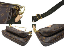 画像をギャラリービューアに読み込む, 極美品 LOUIS VUITTON ルイヴィトン ミュルティポシェット アクセソワール カーキ ショルダーバッグ モノグラム M44813 中古 4b003476