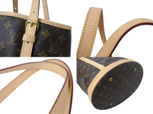 Load image into Gallery viewer, 新品未使用 LOUIS VUITTON ルイ ヴィトン ハンドバッグ バケットGM モノグラム M42236 PVC レザー ブラウン ゴールド金具 中古 4b003477