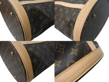 Load image into Gallery viewer, 新品未使用 LOUIS VUITTON ルイ ヴィトン ハンドバッグ バケットGM モノグラム M42236 PVC レザー ブラウン ゴールド金具 中古 4b003477