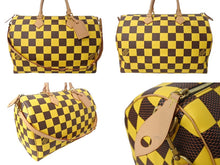 画像をギャラリービューアに読み込む, 極美品 LOUIS VUITTON ルイヴィトン スピーディ バンドリエール 50 ボストンバッグ N40578 ダミエポップキャンバス イエロー 中古 4b003481