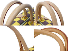 画像をギャラリービューアに読み込む, 極美品 LOUIS VUITTON ルイヴィトン スピーディ バンドリエール 50 ボストンバッグ N40578 ダミエポップキャンバス イエロー 中古 4b003481