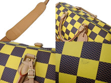 画像をギャラリービューアに読み込む, 極美品 LOUIS VUITTON ルイヴィトン スピーディ バンドリエール 50 ボストンバッグ N40578 ダミエポップキャンバス イエロー 中古 4b003481