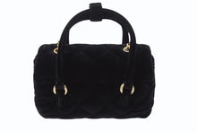 Load image into Gallery viewer, 新品未使用 CHANEL シャネル ハンドバッグ チェーンショルダーバッグ 2WAY ランダム番台 ベルベット ココマーク キルティング ブラック 中古 4b003482