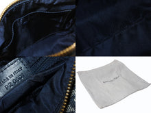 Load image into Gallery viewer, Christian Dior クリスチャンディオール ハンドバッグ ミニボストンバッグ キャンバス レザー トロッター柄 ネイビー ゴールド金具 美品 中古 4b003487