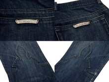 Load image into Gallery viewer, CHROME HEARTS クロムハーツ フレアニー デニムパンツ ジーンズ サイズ33 ホースシューボタン インディゴブルー 美品 中古 4b003492