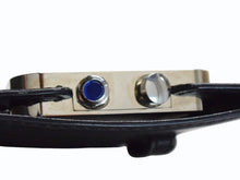 画像をギャラリービューアに読み込む, CARTIER カルティエ サントス トラベルクロック 置き時計 スイス製 レザー ステンレス W0100151 ホワイト 美品 中古 4b003500