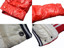 画像をギャラリービューアに読み込む, MONCLER モンクレール BRANSON ブランソン ダウンジャケット 41355 サイズ0 CLASS1 フード付き レッド 美品 中古 4b003503