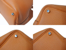 Load image into Gallery viewer, HERMES エルメス ピコタンロック PM ハンドバッグ トリヨンクレマンス オレンジ シルバー金具 ◻︎Q刻印 美品 中古 4b003510