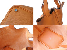 Load image into Gallery viewer, HERMES エルメス ピコタンロック PM ハンドバッグ トリヨンクレマンス オレンジ シルバー金具 ◻︎Q刻印 美品 中古 4b003510