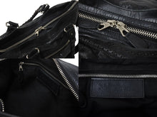 画像をギャラリービューアに読み込む, BALENCIAGA バレンシアガ ジャイアント ブローズ シティ 2WAY ハンドバッグ ブラック レザー 258044 ショルダー シルバー金具 良品 中古 4b003511