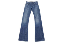 Load image into Gallery viewer, 極美品 CHROME HEARTS クロムハーツ フレアデニムパンツ ブーツカット クロスボール デニムパンツ コットン インディゴ サイズ27 中古 4b003515