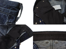 Load image into Gallery viewer, 極美品 CHROME HEARTS クロムハーツ フレアデニムパンツ ブーツカット クロスボール デニムパンツ コットン インディゴ サイズ27 中古 4b003515