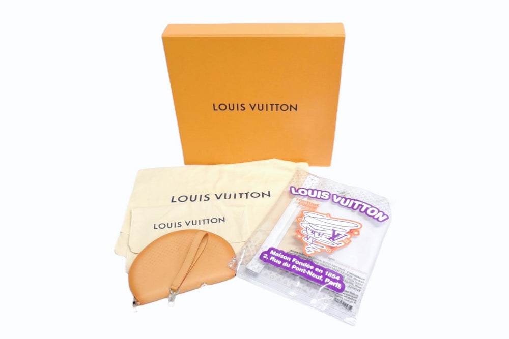 Very Good Condition LOUIS VUITTON 23SS Fortune Cookie Zip Leather Pouch Clutch Bag M82025 Brown Clear Used 4b003517