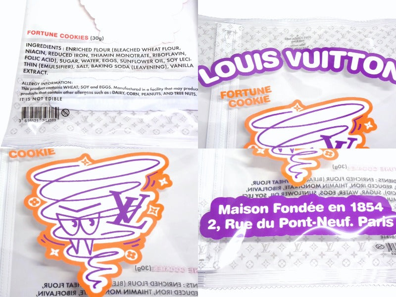 極美品 LOUIS VUITTON ルイヴィトン 23SS フォーチュン・クッキー ジップレザーポーチクラッチバッグ M82025 ブラウン クリア 中古 4b003517