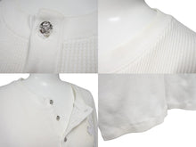 画像をギャラリービューアに読み込む, CHROME HEARTS クロムハーツ 長袖Ｔシャツ ロンT サーマル セメタリークロス レザーパッチ ホワイト コットン サイズXL 美品 中古 4b003518