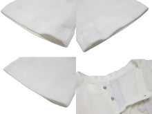 画像をギャラリービューアに読み込む, CHROME HEARTS クロムハーツ 長袖Ｔシャツ ロンT サーマル セメタリークロス レザーパッチ ホワイト コットン サイズXL 美品 中古 4b003518