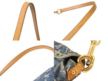 Load image into Gallery viewer, LOUIS VUITTON ルイヴィトン ミニプリーティ ハンドバッグ M95050 モノグラムデニム レザー ブルー 美品 中古 4b003520