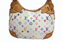 Load image into Gallery viewer, LOUIS VUITTON ルイヴィトン ショルダーバッグ グレタ M40195 モノグラム マルチカラー ホワイト 美品 中古 4b003524