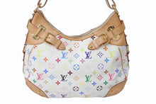 Load image into Gallery viewer, LOUIS VUITTON ルイヴィトン ショルダーバッグ グレタ M40195 モノグラム マルチカラー ホワイト 美品 中古4b003525
