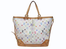 Load image into Gallery viewer, LOUISVUITTON ルイヴィトン シャーリーンGM トートバッグ M93214 モノグラム マルチカラー PVC ヌメ革 美品 中古 4b003526