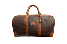 画像をギャラリービューアに読み込む, CELINE セリーヌ ボストンバッグ ブラウン PVC レザー ゴールド金具 美品 中古 4b003533