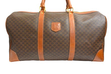 画像をギャラリービューアに読み込む, CELINE セリーヌ ボストンバッグ ブラウン PVC レザー ゴールド金具 美品 中古 4b003533