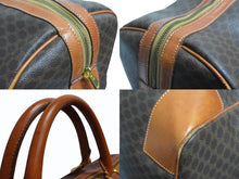 画像をギャラリービューアに読み込む, CELINE セリーヌ ボストンバッグ ブラウン PVC レザー ゴールド金具 美品 中古 4b003533