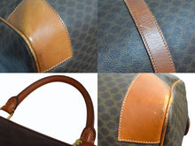 画像をギャラリービューアに読み込む, CELINE セリーヌ ボストンバッグ ブラウン PVC レザー ゴールド金具 美品 中古 4b003533