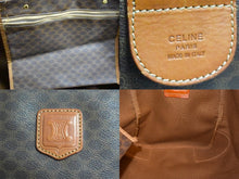 画像をギャラリービューアに読み込む, CELINE セリーヌ ボストンバッグ ブラウン PVC レザー ゴールド金具 美品 中古 4b003533